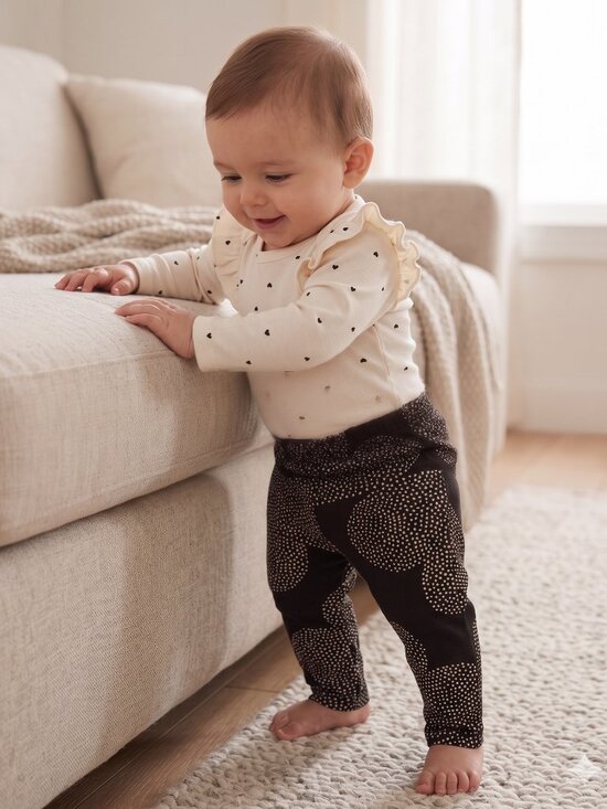 Carter's Other - NWT Carter's Baby Girl 2-Piece Bodysuit & Pant Set – Black & white 3 months
